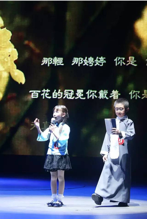 儿童诗歌朗诵比赛视频，梦想与童真的绚烂交织